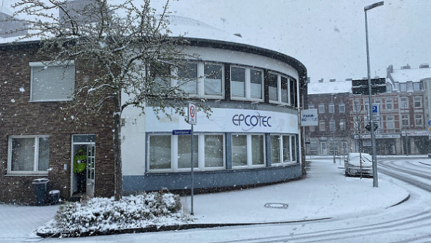 EPCOTEC company building in Aachen in winter