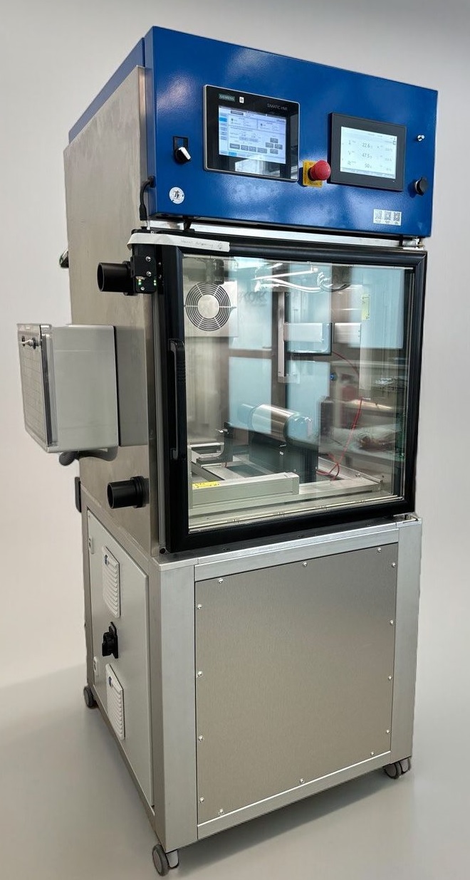 Complete upright EPCOTEC biomedical electrospinning system