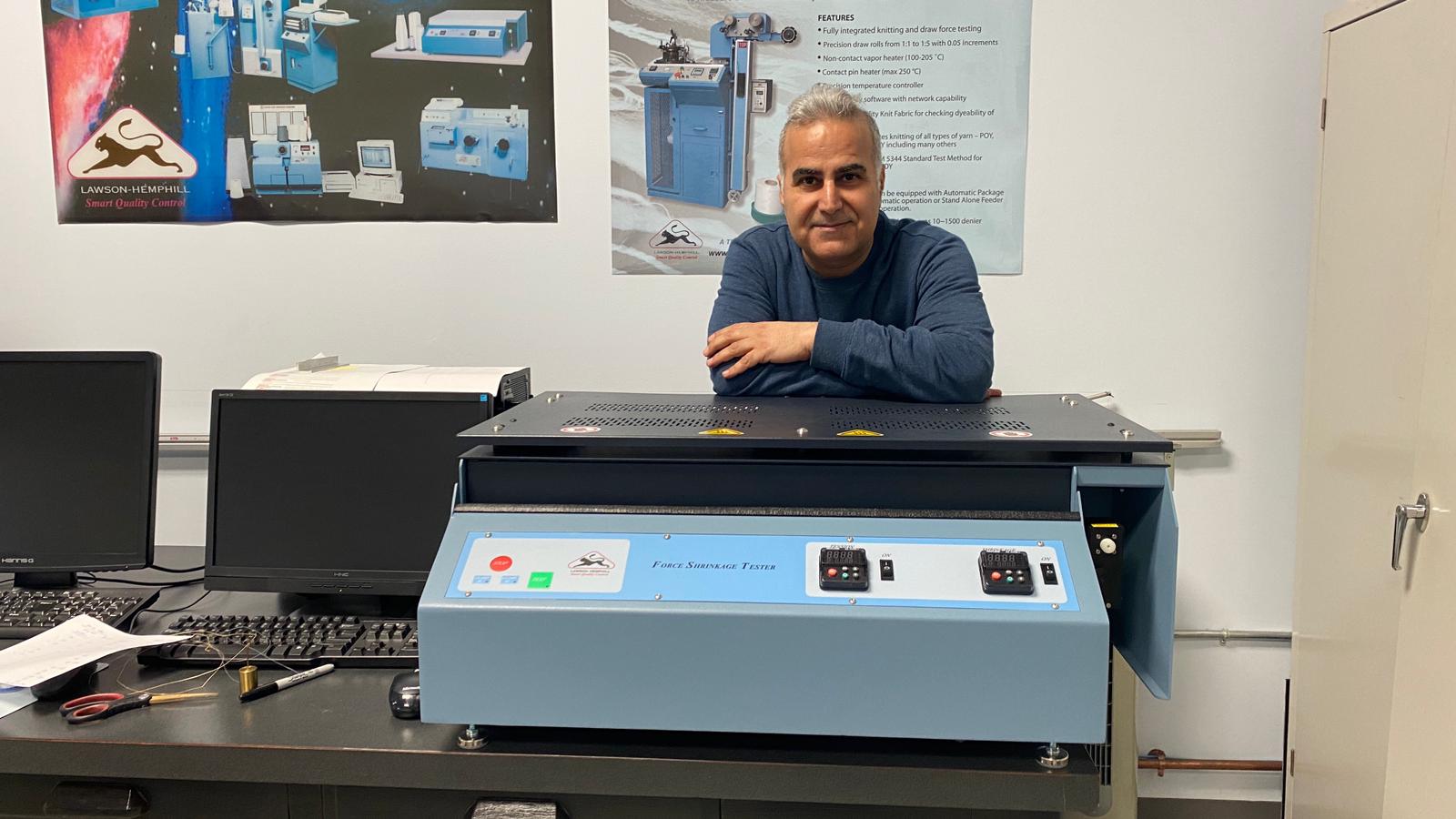 EPCOTEC Force Shrinkage Tester for textile quality control